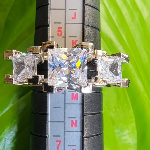 Stainless Steel fashion Jewelry - NWB*Stainless Steel CZ Ring Size 5 1/2.